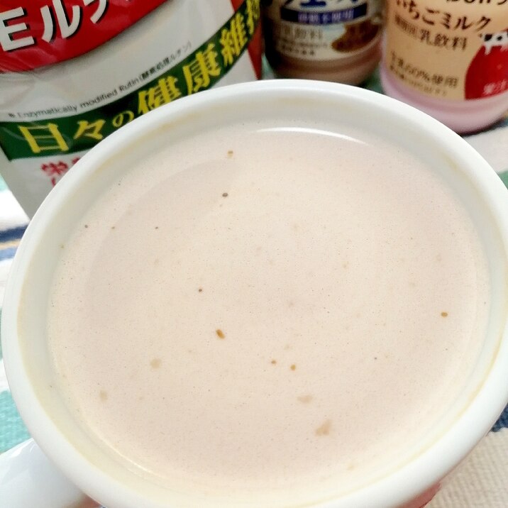 ホッと☆大豆プロテインいちごミルクカフェラオレ♪
